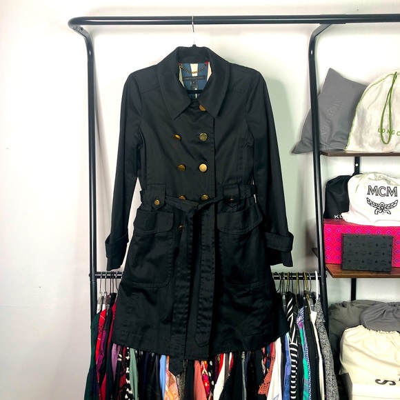 Marc By Marc Jacobs Jackets & Blazers - Marc by Marc Jacobs Double Breasted Black Trench Coat